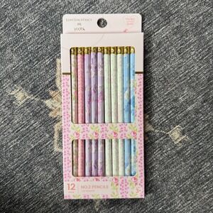 Love Shack Fancy Yoobi No 2 Pencil 12pk Pastel Floral Coquette School Target NEW